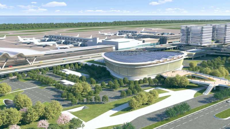 航展館南側、海灘路西側停車場工程